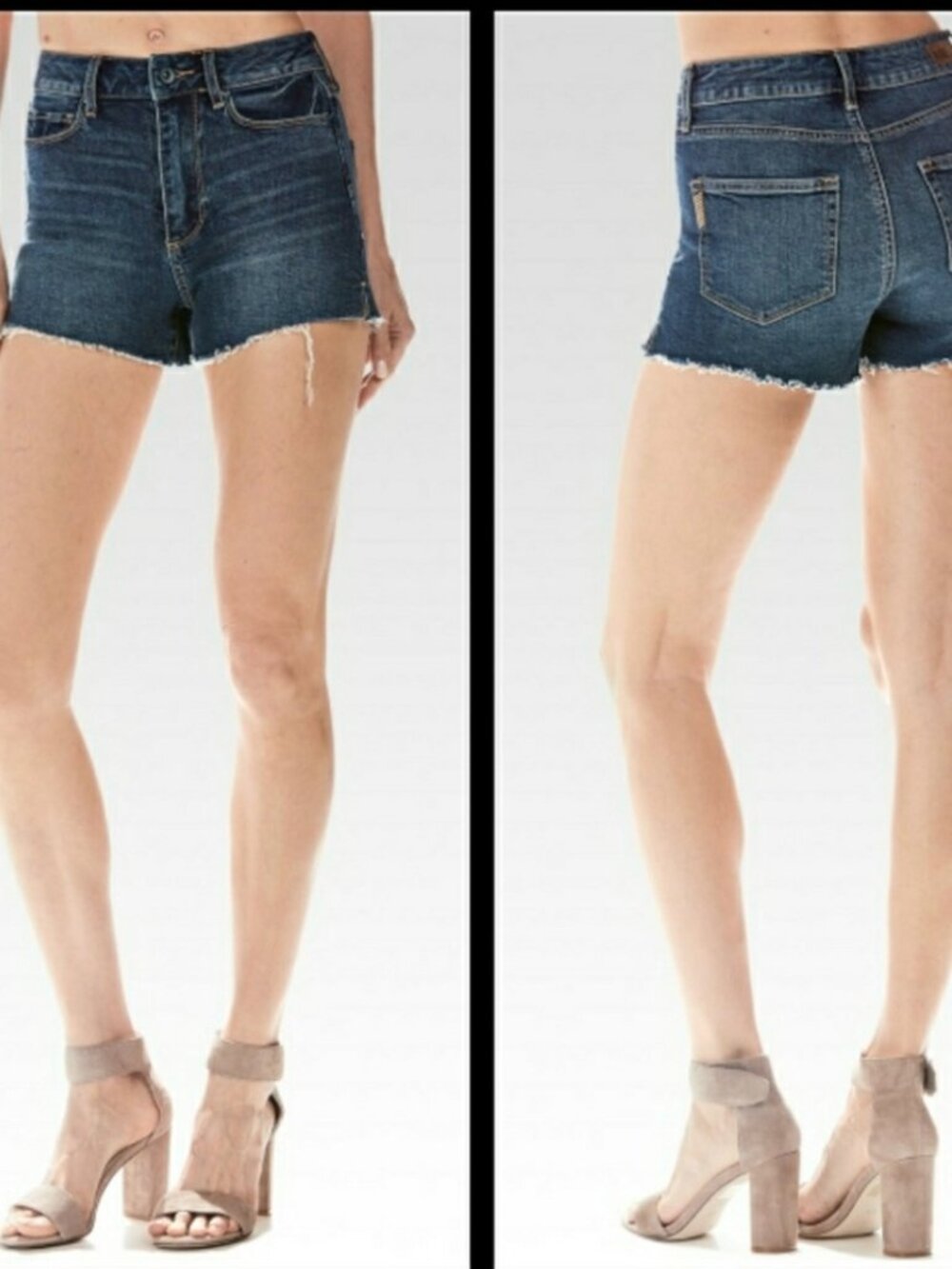PAIGE: The Margo Dark Blue Denim Cutoff Shorts Sz 26